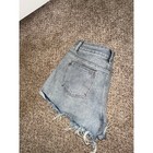 Romwe Women   s Size 4 Distressed Denim Cutoff Shorts Light Wash Frayed