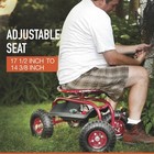 Ironton Rolling Garden Seat With Turnbar