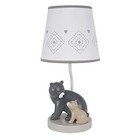  Woodland Forest Gray Bears Nursery Lamp With Shade   Bulb 