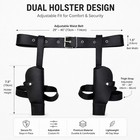 Middle Ages Cowboy Holster Faux Leather Western Gun Holster Pistol Belt Costume