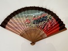 Oriental Paper Decorative Folding Fan Landscape Vintage