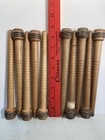 Wood Bobbins Spools Wooden Industrial Style Spindles 8 75  Wooden Quills Lot-10 