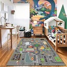 Car Rug Play Mat Great For Playing With Cars And Toys  Kid Playroom Carpet 
