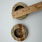 Onyx Stone Striped Pattern Ash Tray Set Home Decor