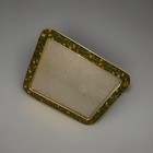 Vintage Bucklers Green Floral Enamel Photo Picture Frame Metal 8   x10    Victorian