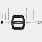 Rockbros Mtb Road Bike Nylon Pedals Lightweight Widen 9 16  Du Bearing Pedals