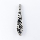 Vintage Italy Sterling Silver 925 Ornate Scroll Tie Bar