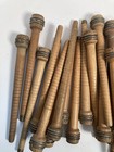Wood Bobbins Spools Wooden Industrial Style Spindles 8 75  Wooden Quills Lot-30 