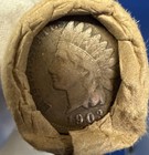 Rare Cwt End W errorunsearched Old Estate Wheat Cent Roll Indian Head Vintage 1c