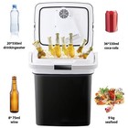 Portable Ice Cooler And Warmer 12v Dc Electric Mini Fridge Car Refrigerator 27l