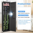 53 biometric Fingerprint Hidden Wall Safe  Rifles Gun Safe With Gun Rack  Shelf