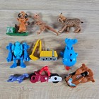 Kinder Joy Surprise Egg Toy Lot Of 9 Excavator Whale Reindeer Robot Dinosaur