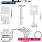 6 Pcs Universal Paper Towel Dispenser Key  With 5 Key Rings  Replacement Key Com