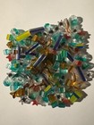 100 Grams Glass Beads -  b1227  Transparent Colors And Shapes