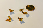 10 Tiny 3d Edible Butterflies For Cake Pops  Cupcakes  Pretzel Rods Choose Color