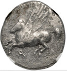  cert Ngc F  Classical Greece - Corinth Silver Stater 350 Bc Pegasus Athena Coin