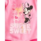 Disney Store Minnie Mouse Baby Outfit Bodysuit Girls Size 0-3 Months Long Sleeve