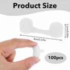 100 Pieces Nose Plug Filter Disposable Dust One Size  White