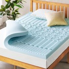 New 4 Inch Memory Foam Mattress Topper Cooling Gel 5 Zone Full Size