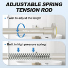 Brushed Nickel Shower Curtain Rod 31 To 80 Inch 1 Inch Diameter
