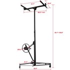 11ft Drywall Lift Panel Hoist   Heavy Duty 150lbs Capacity Rolling Jack