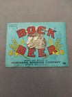 Vintage Beer Label Bock Beer Northern Brewing Company Superior Wi 12oz Bottle 