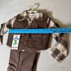 Vintage Boy   s 3 Piece Suit Made In Usa Georgie Brown Size 4 Nwt