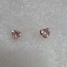 14k Yellow Gold Infant Baby Toddler Diamond Cut Heart Screw Stud Earrings