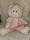 Fisher Price Vintage 1986 Puffalump Orange Peach Bear Cub  8006 W  Outfit 17 