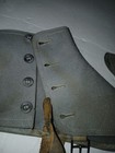 Antique 1920s Or 1930s Grey Wool And Leather Spats  Also Known As Gaiters 