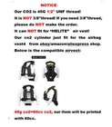 45g 1 2  Unf Thread Co2 Cartridge Cylinder For Motorcycle Air Bag Vest4 Jacket