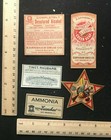 Lot Of 5 Patent Medicine Labels - 1890s - Druggist   Pharmacy