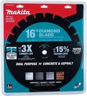 Makita 02543  16  Diamond Blade Dual Purpose Concrete Combination Masonry Saw