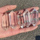 1pcs Natural Clear Crystal Obelisk Quartz Crystal Wand Double Point Gem Healing