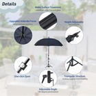 60       Hvac Umbrella With Magnetic Base  Height Adjustable Rotate In Any Direction