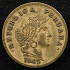 Peru 20 Centavos 1943  Coin  Inv f319