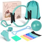 Home Pilates Essentials Kit For Women pilates Equipment Set With 9 Inch Teal
