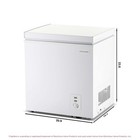 Frigidaire 2 1 Cu  Ft  Garage Ready Chest Freezer  Compact Deep Freezer In White