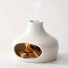 Ceramic Palo Santo Burner Chimney Incense Holder Sage Aromatherapy Decor