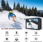     campark 4k Video 20mp Wifi Action Camera Waterproof Sports Camera W remote Mic