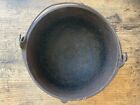 Antique Primitive Gate Marked Cast Iron Hearth Pot 19th C Fireplace