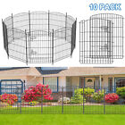 10pcs Coated Metal Wrought Iron Wire Border Fencing Decor Garden Fence Panel Seu