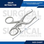 3 Pieces Of Pediatric Gelpi Retractor 3 5  Surgical Instruments German Grade