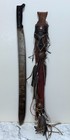 Vintage Latin American 31  1 2 Long Machete With Beautiful Leather Sheath