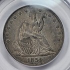 1859 50c Seated Liberty Half Dollar Pcgs Xf45 Cac Choice Original Wow  k439