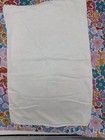 Vintage White Cloth Diapers 12x16 Lot Of 4 Finished Overlock Pinked Edge Cotton