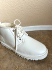 Ugg Neumel Chukka Ankle Boots Men s 11 Eur 44 White Leather 1133777  150 New