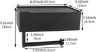 Toilet Paper Holder With Shelf  Wall-mount Stainless Steel Wipes Dispenser