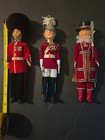 3  Vintage  British Soldiers Guards 1960 s -1970   2 -10 Inches  1  8 Inches 