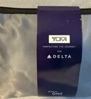 New Sealed Delta One Tumi Amenity Travel Kit Zipper Bag Complete Nib